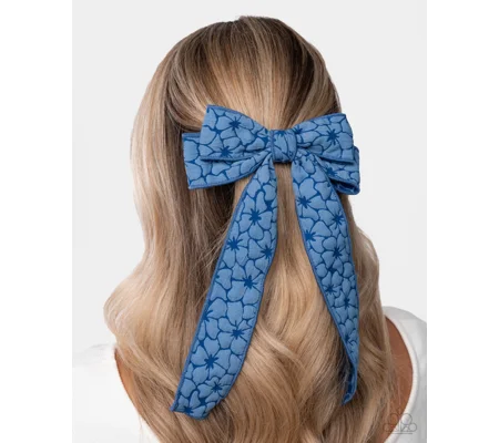 Good to BOW - Blue Hair Bow