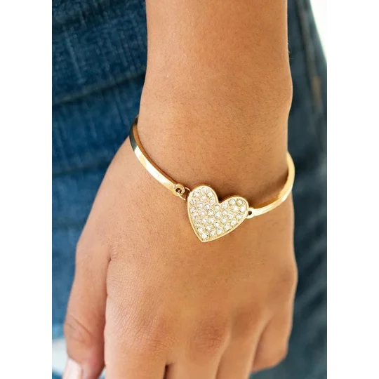 Letters of Love - Gold Elegant Heart Jewelry D & D