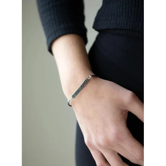Showy Sparkle - Silver Special Occasion Bracelet
