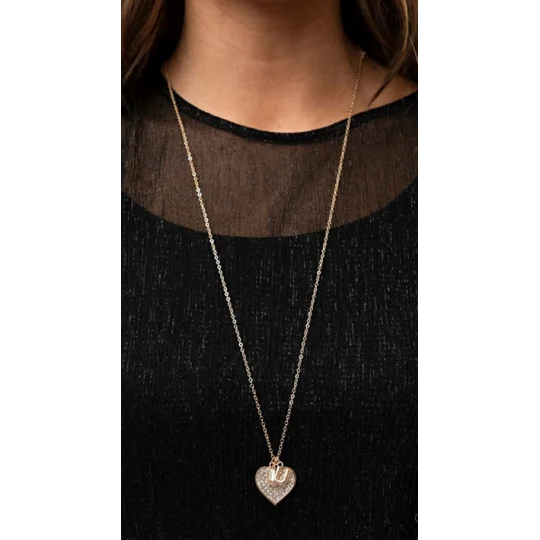 Letters of Love - Gold Elegant Heart Jewelry D & D
