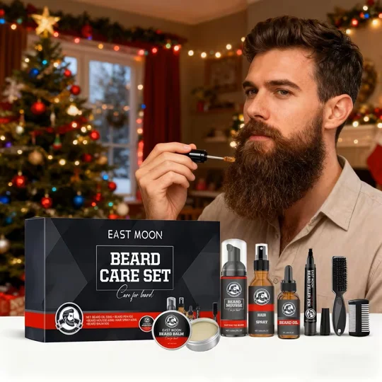 D & D Beard Care Essentials Bundle – 7‑Piece Grooming Set