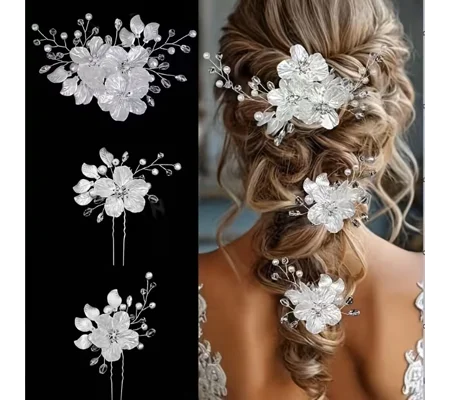 3pcs Hair Comb- White