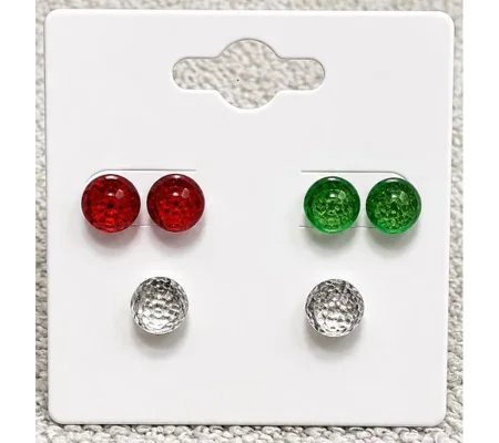 Iridescent Faceted Bead Earrings