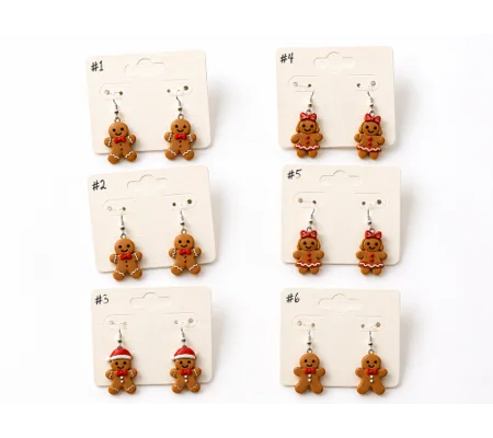Festive Gingerbread earrings