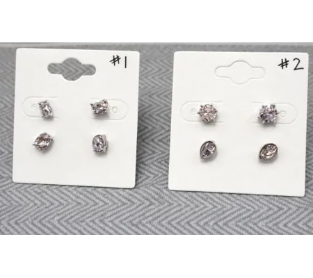 Pink Rhinestone Earrings