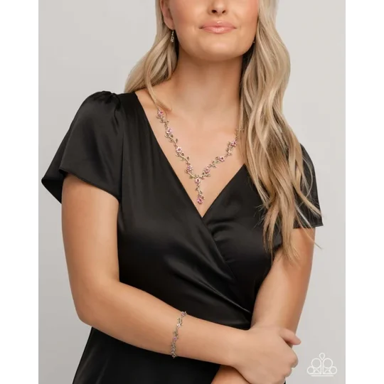 Estate Grounds - Red Elegant Necklace Set D & D
