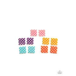 Colorful White Polka Dots