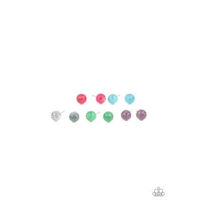 Iridescent  Faceted Bead Earrings