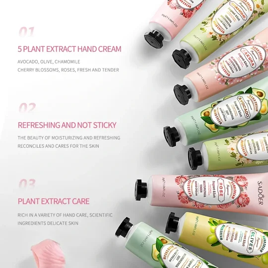 5-Piece Fruit & Floral Fragrance Hand Cream Set