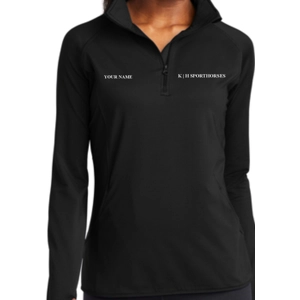 Women's Black Sport-Tek 1/4 Zip