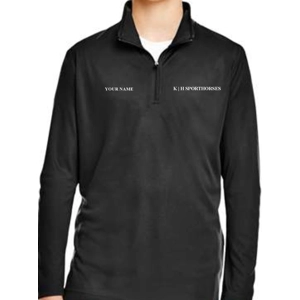 Youth Team365 Black 1/4 Zip