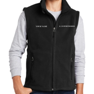 Youth Black Fleece Vest