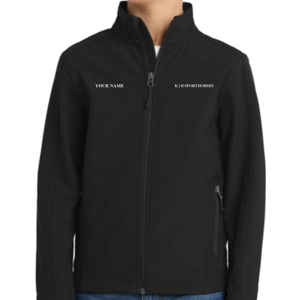 Youth Black Port Authority Soft Shell Jacket