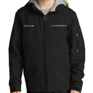 Youth Black Waterproof Insulated Jacket