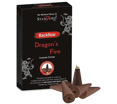 Mythical Backflow Incense Cones by Stamford - Dragon's Fire