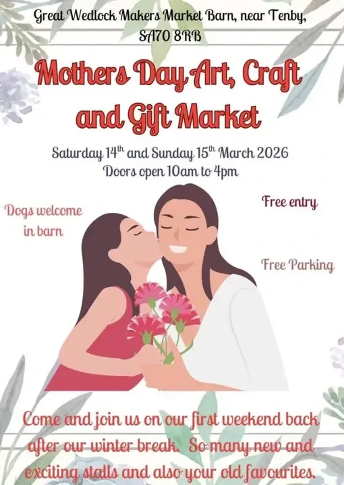 Makers Market Barn New Season Starts 14th March