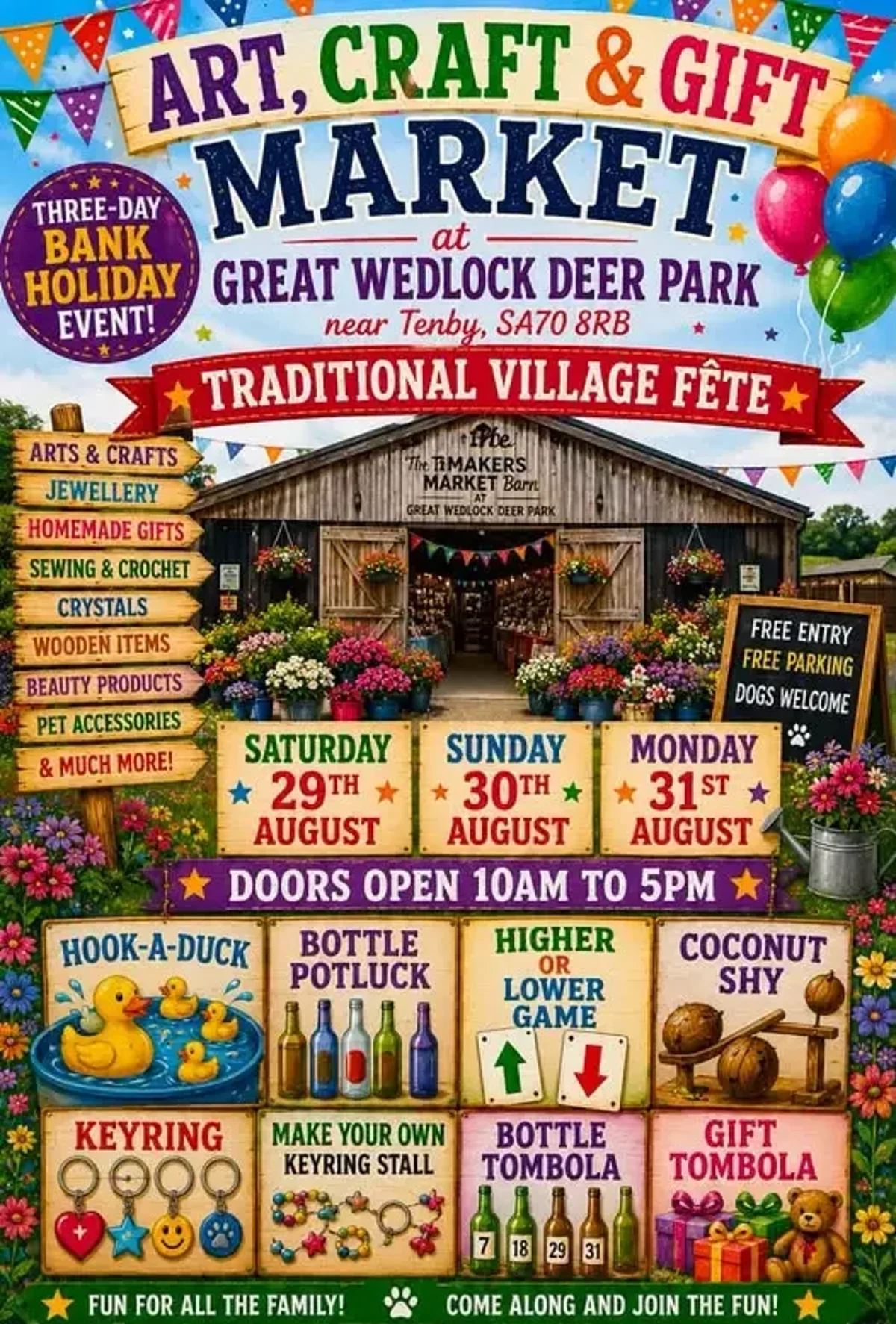 August Bank Holiday Weekend 2026 Market and Traditional Village Fete