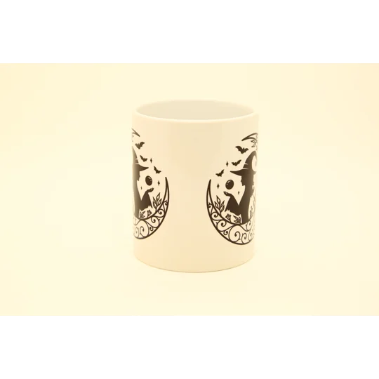 Ceramic Mug - Witch and Moon Design