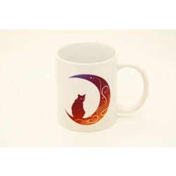 Moon and Cat Mug