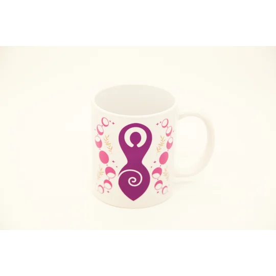 Triple Goddess With Moon Phase Printed Ceramic Mug