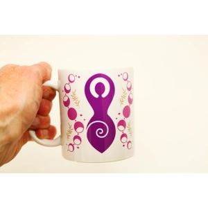 Triple Goddess With Moon Phase Printed Ceramic Mug