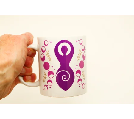 Triple Goddess With Moon Phase Printed Ceramic Mug