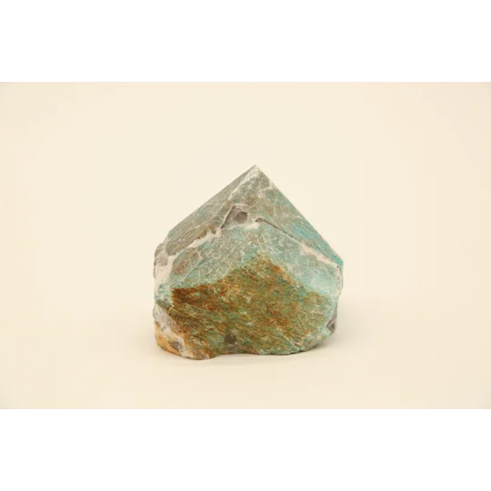 Amazonite Cut Base Point - Polished Top