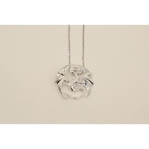 'DRACO' Dragon Pendant - Sterling Silver