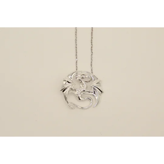 'DRACO' Dragon Pendant - Sterling Silver