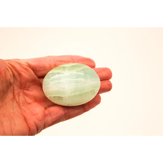 Large Pistachio Calcite Palmstone