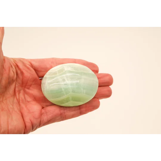 Large Pistachio Calcite Palmstone