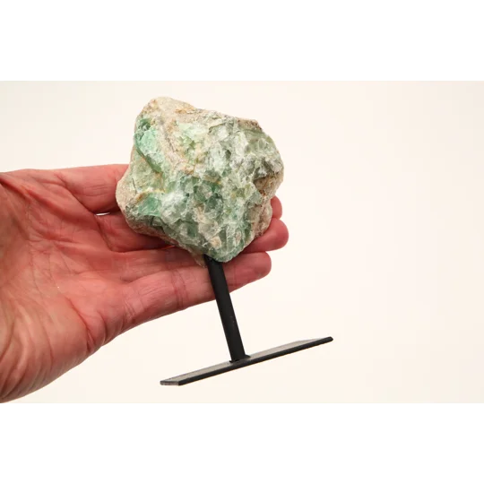 Raw Fluorite on Stand