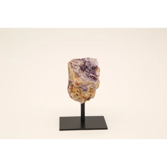 Raw Purple Fluorite on Stand