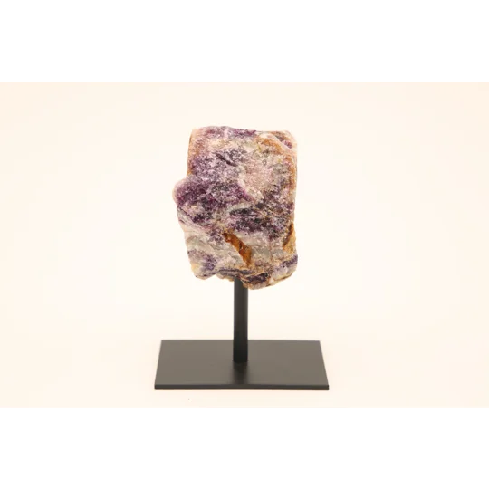 Raw Purple Fluorite on Stand