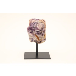 Raw Purple Fluorite on Stand