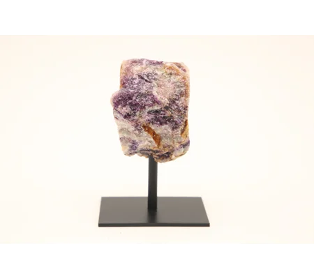 Raw Purple Fluorite on Stand