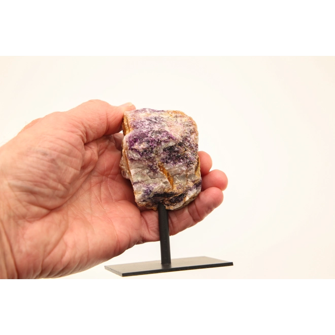 Additional Image for Raw Purple Fluorite on Stand