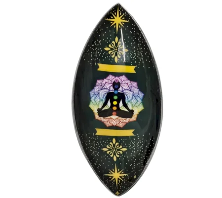 Enamel Incense Bowl, Aluminium - Lotus Buddha Chakra