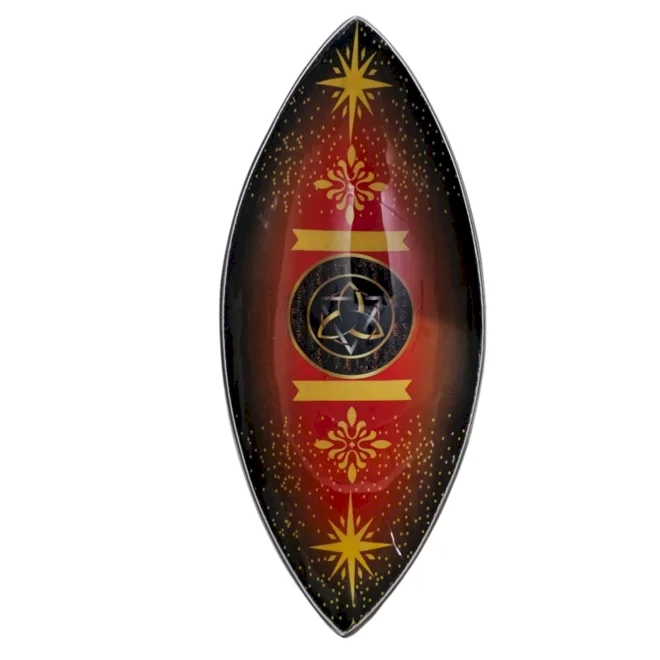 product Image for Enamel Incense Dish, Aluminium - Pagan Triquetra