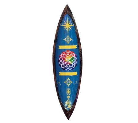 Mandala - Enamel Mango Wood Incense Holder