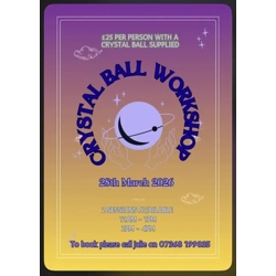 Crystal Ball Workshop at The Makers Market Barn