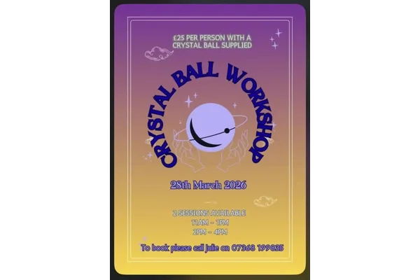Crystal Ball Workshop at The Makers Market Barn
