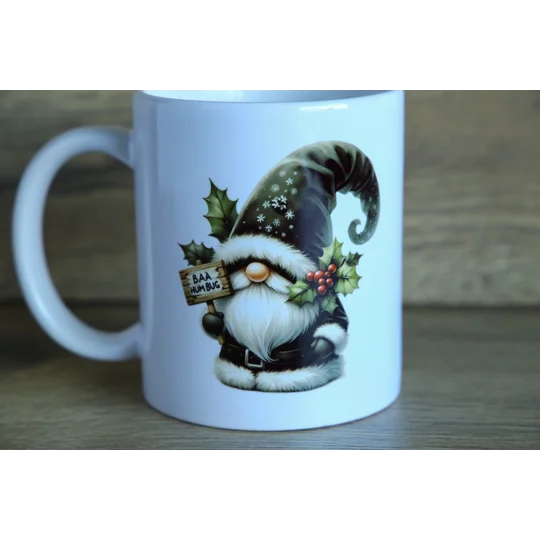 Christmas Gnome Mug 'Ba Humbug'