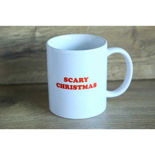 Ceramic Christmas Mug With Christmas Skeleton Graphic