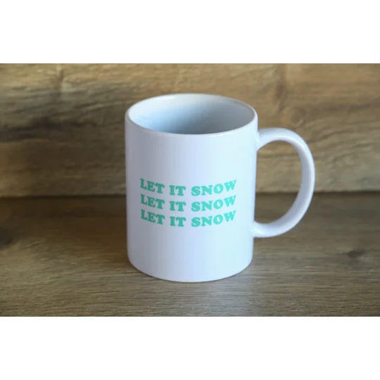 Printed Christmas Snowman Breakthrough Ceramic Mug