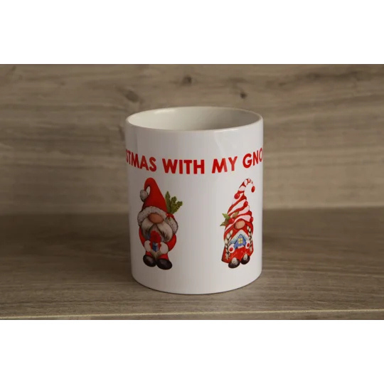 Ceramic Mug - 'Christmas With My Gnomies'