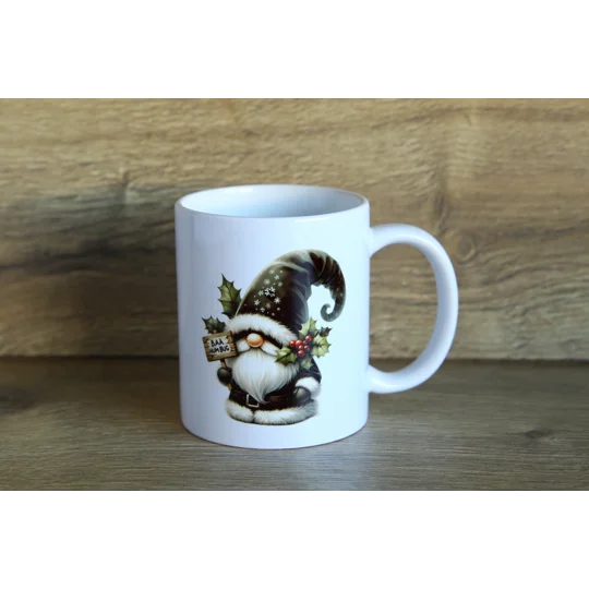 Christmas Gnome Mug 'Ba Humbug'
