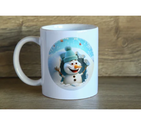 Snowman Breakthrough Christmas Mug