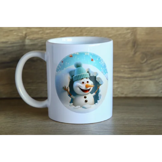 Snowman Breakthrough Christmas Mug