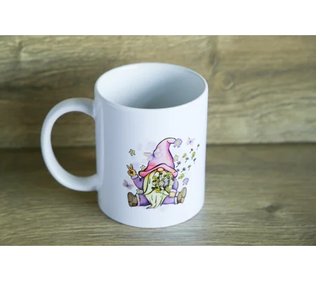 Dandelion Gnome Printed Mug